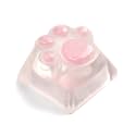 Artisan Resin Keycap Cute Paw Cat - 1U OEM Profile Aesthetic Keycap