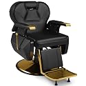 Artist hand Barber Chairs for Barbershop, Heavy Duty Reclining Salon Chair