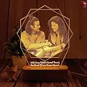 Artistic Gifts Acrylic Personalized 3D Illusion Photo Led, Transparent Lamp Rakhi Gift For Sister | Photo Frame For Rakshabandhan Gift, Rakhi Hamper, Rakhi Unique Return Gifts For Brother. (Rakhi 1)