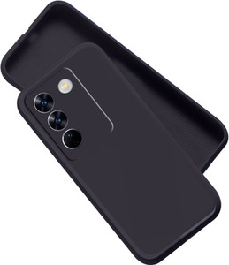 artistque back cover for vivo t3 5g black matte finish polycarbonate thermoplastic polyurethane pack of 1