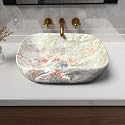 Artiva Designer Ceramic Wash Basin For Bathroom | Over Counter Bathroom Basin | Counter Top Bathroom Sink | Glossy Rectangular Basin (Oliv Green 13x18 Inch)