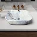 Artiva Premium Counter Top Wash Basin For Bathroom | Medium Size Counter Top Glossy Finish Wash Basin For Living Room | Rectangle Shape (Steel Blue 13x18 Inch)