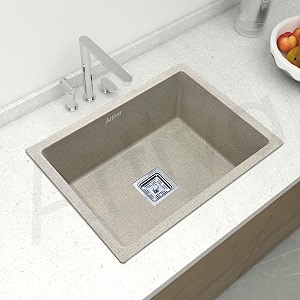 artiva quartz kitchen sink german engineered technology single bowl kitchen sink 21x18x9 beige color granite quartz kitchen sink with sink coupling and hose pipe sand beige 21x18