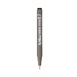 artline 07 mm fine nib drawing pen black07mm