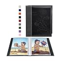 Artmag Photo Album 5x7 Clear Pages Pockets Leather Cover Slip Slide in Photo Album Book Holds 100 Vertical 5x7 Photos Picture Book for Wedding Family (Black)