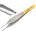 ARTMAN INSTRUMENTS Adson Forceps Kocher with Skin Stopper 4.75" Straight Fine Point 1X2 Teeth