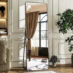 artment vista arched floor black frame 155 x 45 cm decorative mirror
