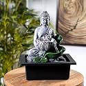 The Artment your artistic apartment Buddha’s Lotus Tabletop Indoor Fountain for Home Decor | Spiritual Decor for Home, Office &amp; Meditation Spaces (Height: 28 CM)