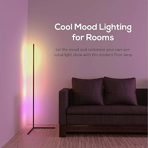 the artment your artistic apartment decorative modern art zenith corner floor lamp with remote for living room bedrrom kitchen dining room entryway bathroom adjustable height