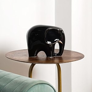 the artment modern art geometric black resin elephant showpiece for home dcor black elephant showpiece