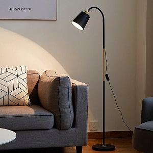 the artment your artistic apartment black metal nod modern minimalism led light corner floor lamp for home decor living room or offices height - 150cm