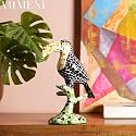 The Artment your artistic apartment Cockatoo Symphony Geometric Resin Sculpture, Modern Black &amp; White Bird Figurine, 8.6 Inch Decorative Showpiece for Home &amp; Office