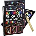 Artnery A4 Rainbow Art Scratch Paper Book Sheets with Stylus, 10 Pages, Multicolor (Pack of 3)