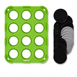 arto 12 cavity silicone meatball maker amp kofta mold - non stick heat resistant tikki laddu cutlet ball shaper kitchen gadget for homemade snacks energy balls manchurian amp baking multicolor
