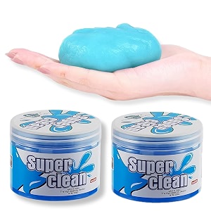 arto multipurpose re-usable slime gel putty for dirt dust cleaning for home windows gaps car interior pclaptopkeyboardsmobile phones earphones and gadgets multicolor pack of 2