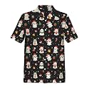 Artsadd 80s Outfit for Men 90s Shirt Hawaiian Button Down Retro Party Disco