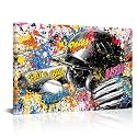 Artsbay Graffiti Baseball Wall Art for Boys Room Decor