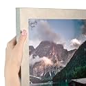 ArtToFrames 10x29 Inch Gray Picture Frame, This 1.2500 Inch Custom Poster Frame is Classic Silver - Comes with Acrylic and Corrugated Backing (2WOM0066-76808-YSLV-10x29)