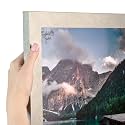 ArtToFrames 10x33 Inch Gray Picture Frame, This 1.2500 Inch Custom Poster Frame is Classic Silver - Comes with Acrylic and Corrugated Backing (2WOM0066-76808-YSLV-10x33)