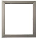 ArtToFrames 11x12 Inch Silver Picture Frame, This 1.2500 Inch Custom Poster Frame is Stainless Steel - Comes with Glass and Corrugated Backing (2WOMFRBW26966-11x12)