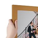 ArtToFrames 13x33 Inch Gold Picture Frame, This 1.2500 Inch Custom Poster Frame is Classic Gold - Comes with Acrylic and Corrugated Backing (2WOM0066-76808-YGLD-13x33)