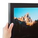 ArtToFrames 14x36 Inch Black Picture Frame, This 1.2500 Inch Custom Poster Frame is Black - Comes with Acrylic and Corrugated Backing (2WOMFRBW26079-14x36)