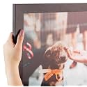 ArtToFrames 6x20 Inch Brown Picture Frame, This 1.2500 Inch Custom Poster Frame is Mahogany - Comes with Glass and Corrugated Backing (2WOMFRBW26039-6x20)