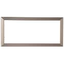 ArtToFrames 9x21 Inch Silver Picture Frame, This 1.2500 Inch Custom Poster Frame is Stainless Steel - Comes with Acrylic and Corrugated Backing (2WOMFRBW26966-9x21)