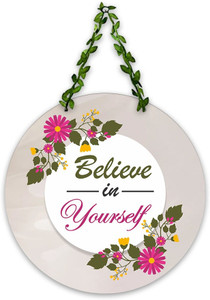 artvibes believe yourself wall hanging decoration items wooden hanger home decorwh_8205n