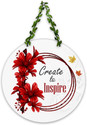 Artvibes Create To Inspire Wall Hanging Decoration Item Wooden Hanger Home Decor(WH_8210N (16 inch X 9 inch, Multi 10)