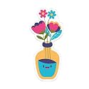 Artvibes Fridge Magnet Beautiful Flower Pot Deer Decorative Magnet for Refrigerator|Almirah|Washing Machine (RM_7003)