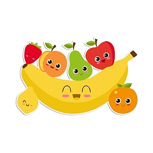 artvibes fridge magnet fruits decorative item for refrigeratoralmirahwashing machinerm_7083