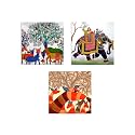 Artvibes Fridge Magnet Madhubani Art Decorative Item for Refrigerator|Almirah|Washing Machine(RM_7088)