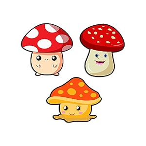 artvibes fridge magnet mushrooms decorative item for refrigeratoralmirahwashing machinerm_7084