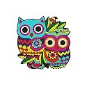 Artvibes Fridge Magnet Owls Decorative Item for Refrigerator|Almirah|Washing Machine(RM_7059)