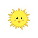 Artvibes Fridge Magnet Sun Decorative Item for Refrigerator|Almirah|Washing Machine(RM_7042)
