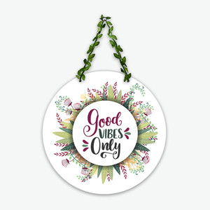 artvibes good vibes only wall hanging decoration items wooden hanger home decorwh_8211nv
