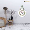 Artvibes Good Vibes Only Wall Hanging Decoration Items Wooden Hanger Home Decor(WH_8211N) (16 inch X 9 inch, Multi 11)