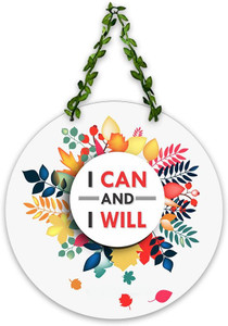 artvibes i can  i will wall hanging decoration items wooden hanger home decor wh_8202n