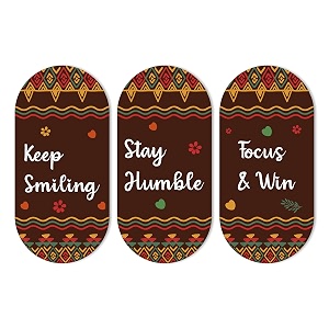 artvibes keep smiling positive quotes printed wooden wall hanger for home  office  living room  gift  modern decoration items  kitchen wall decor  artworks wh_9013n set of 3
