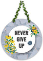 Artvibes Never Give Up Wall Hanging Decoration Items Wooden Hanger Home Decor(WH_8206N)