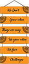 Artvibes Positive Quote Decorative Wooden Wall Hanging for Home Decor Item (WH_3247N)