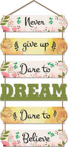 artvibes positive quote wooden designer wall hanger for home decor office giftwh_6620n 31 inch x 12 inch yellow