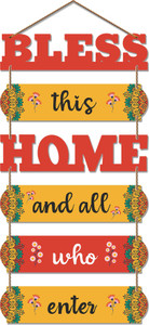 artvibes positive quote wooden designer wall hanger for home decor office giftwh_6617nn 31 inch x 12 inch orange