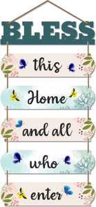 artvibes positive quote wooden designer wall hanger for home decor office giftwh_6613n