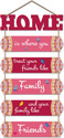 Artvibes Positive Quote Wooden Designer Wall Hanger for Home Decor Office Gift(WH_6612NN) (31 inch X 12 inch, Pink)