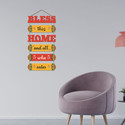 Artvibes Positive Quote Wooden Designer Wall Hanger for Home Decor Office Gift(WH_6617N) (31 inch X 12 inch, Orange)