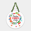 Artvibes Positive Vibes Wall Hanging Decoration Items Wooden Hanger Home Decor (WH_8201N)