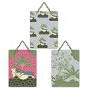 Artvibes Sacred Cows &amp; Mother Nature Aesthetic Modern Art Decorative Wall Hanging Ornaments | Handcrafted Art | Graphic Artwork | Wall Poster | Sceneries | Unique Gift Items (WH_9698N), Set of 3