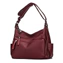 Artwell Fashion Crossbody Bag For Women Shoulder Bag Soft PU Leather Handbags Purses Multi Pocket Hobo Tote Bag